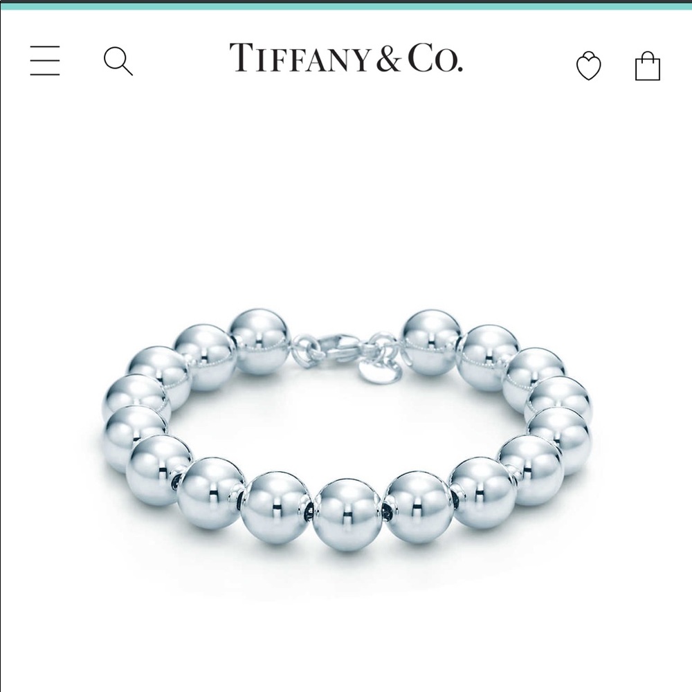 Tiffany Hardware Silver Ball Bracelet